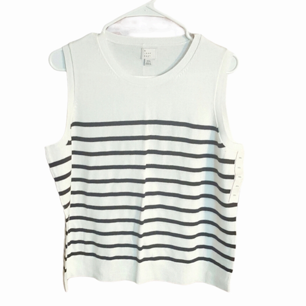 🎽➖Short sleeved stripped sweater➖🎽